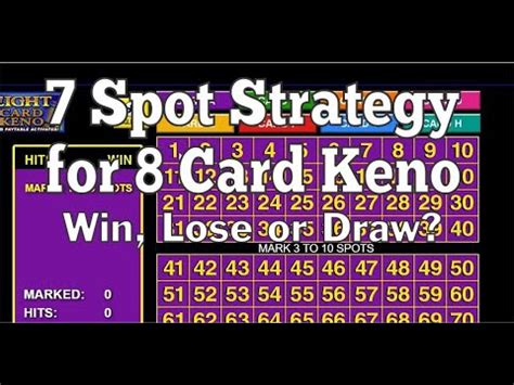 7 Spot Keno Strategy .